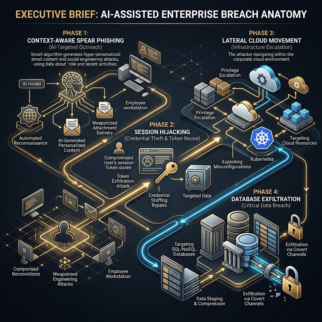 Anatomy of an AI-Assisted Breach: From OSINT to Cloud Lateral Movement Anatomy of an AI-Assisted Breach: From OSINT to Cloud Lateral Movement
